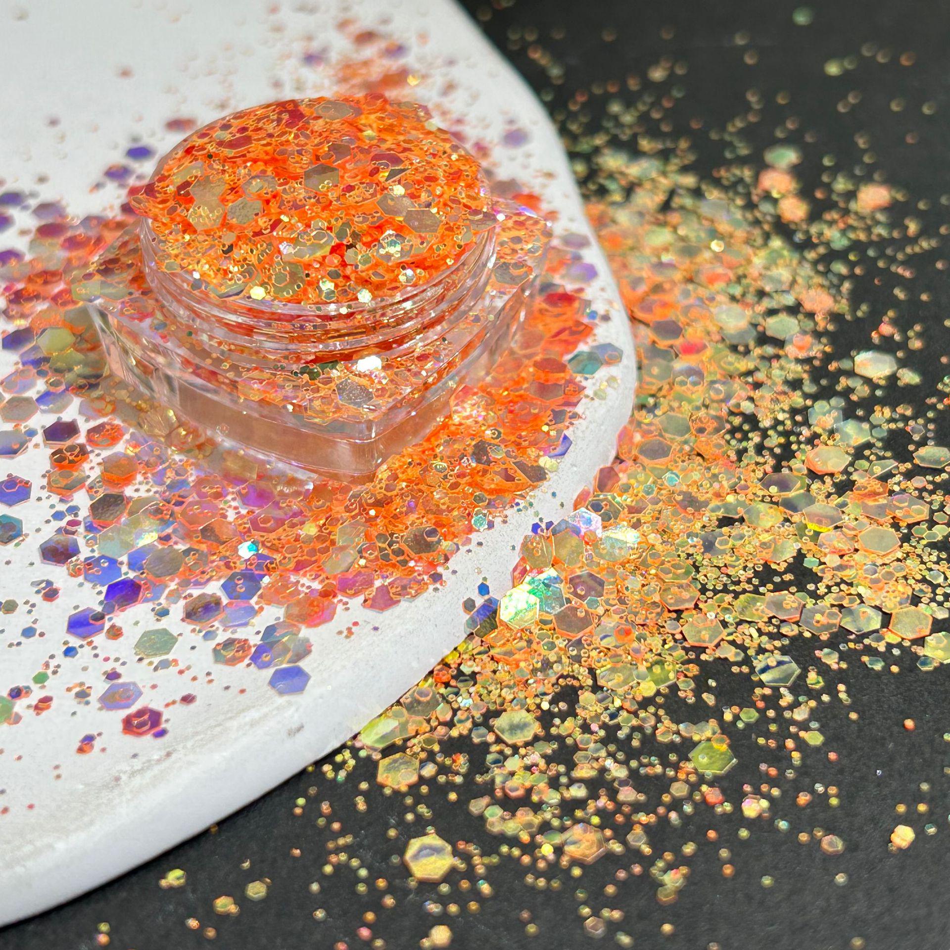 

Серебряная радужная глиттерная пудра для нейл-арта и DIY-поделок 30 ml - about 20 grams