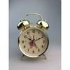 Metal Ringing Alarm Clock Big Ringtone Imitation Gold Retro Clock Face Double Ring Silent Scanning Clock