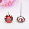 925 Sterling Silver Zircon Birthstone Earrings for Women – Simple Crystal Design