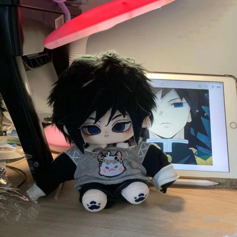 Tomioka Giyuu 20Cm Cotton Doll Plush Stuffed Toy Demon Slayer Anime Merchandise Birthday And Holiday Gift