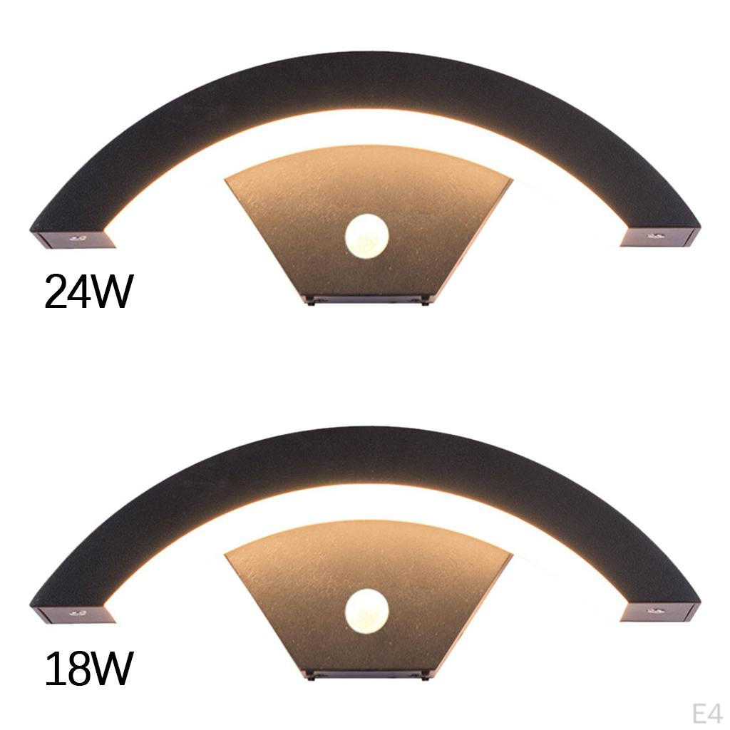 Lamp Outdoor IP65 Waterproof Stylish Curved Garden for Patio and
