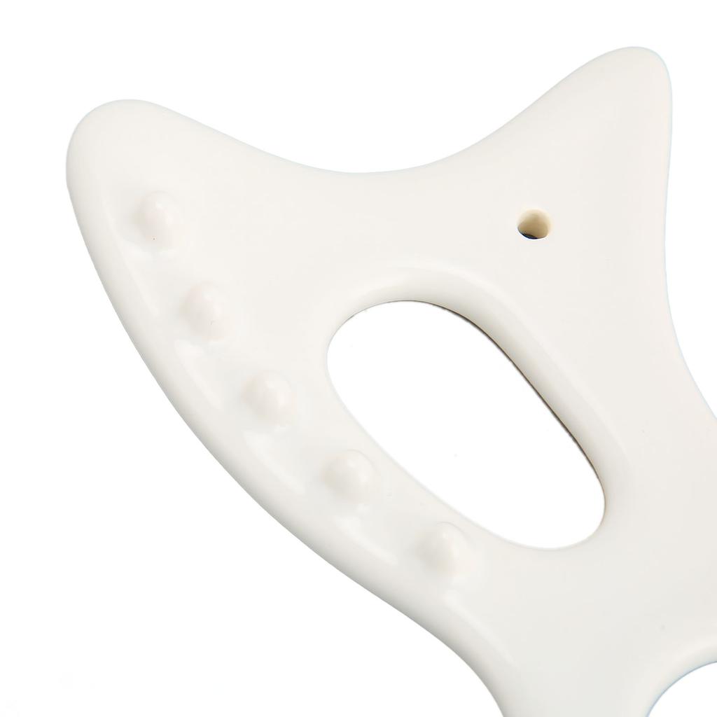 Ceramic Gua Sha Scraping Tool Ergonomic Rounded Edges Gua Sha Facial Body Massage Tools