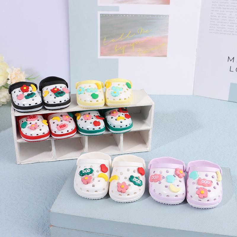 Dolls Shoes Cute Mini Hole Sandals Mixed Color Beach Shoes Doll Accessories Doll Dress Up Toys