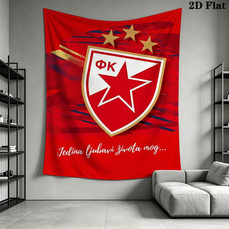 CZ Logo Wall Hanging Printed Fabric Blanket Decorative Tapestries for Bedroom Living Room Home Decor