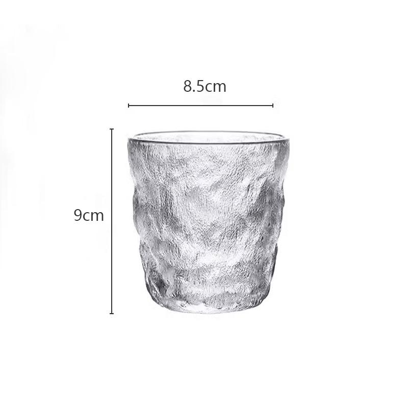 

Стакан для напитков, стеклянная посуда для напитков, стеклянная чашка с узором в виде ледника с ручкой или без нее, женская матовая бутылка для воды, стаканы для питья foam box pack