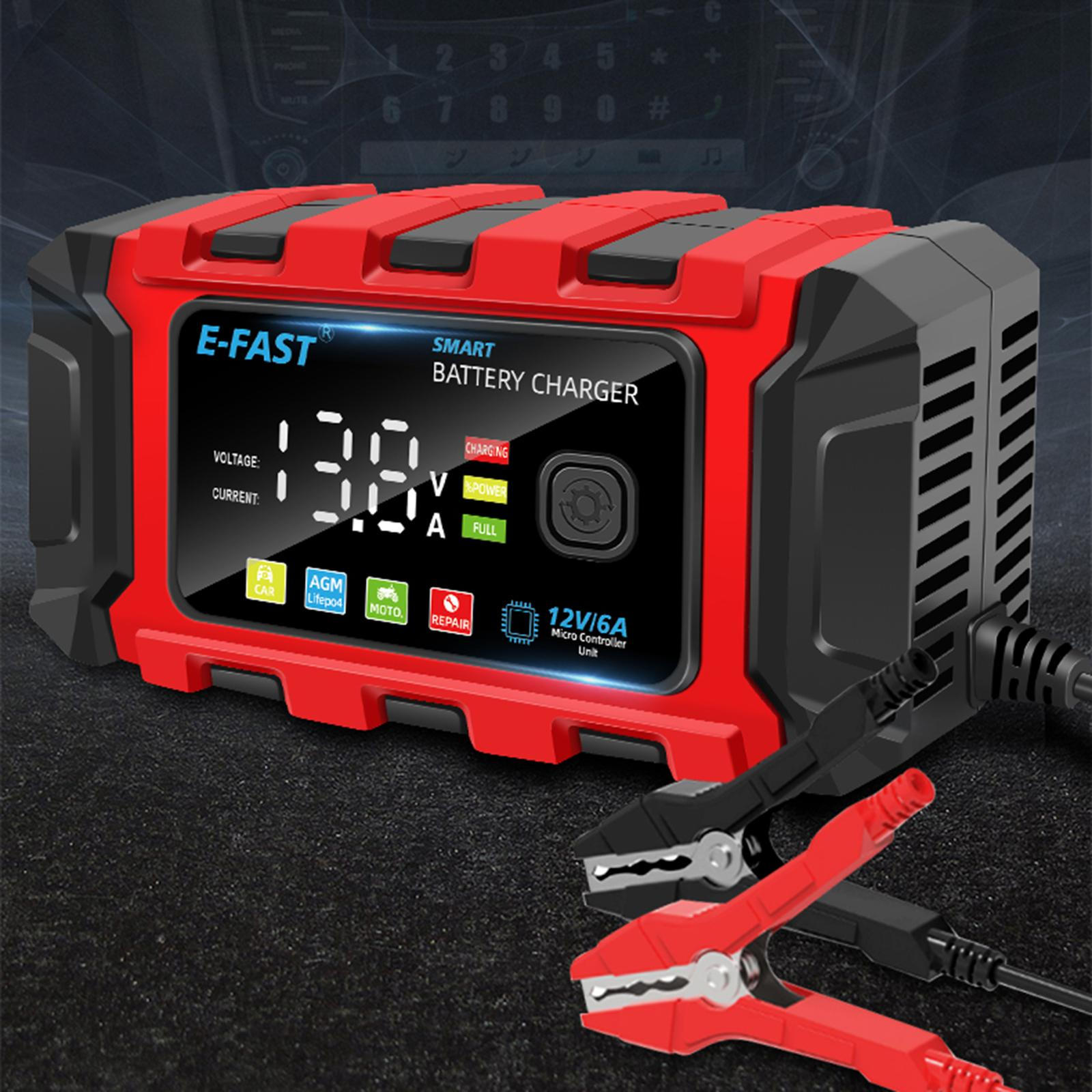 

Автомобильное зарядное устройство Свинцово-кислотные аккумуляторы Автоматический мотоцикл Красный