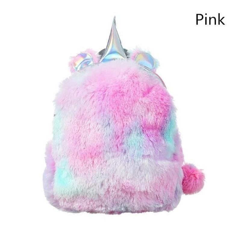 Einhorn Plüsch Rucksack Farbe Plüsch Tasche Dame Laser Tasche