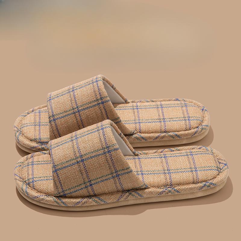 Linen Shoes, Indoor Home Anti-slip Slippers, Cloth Shoes
