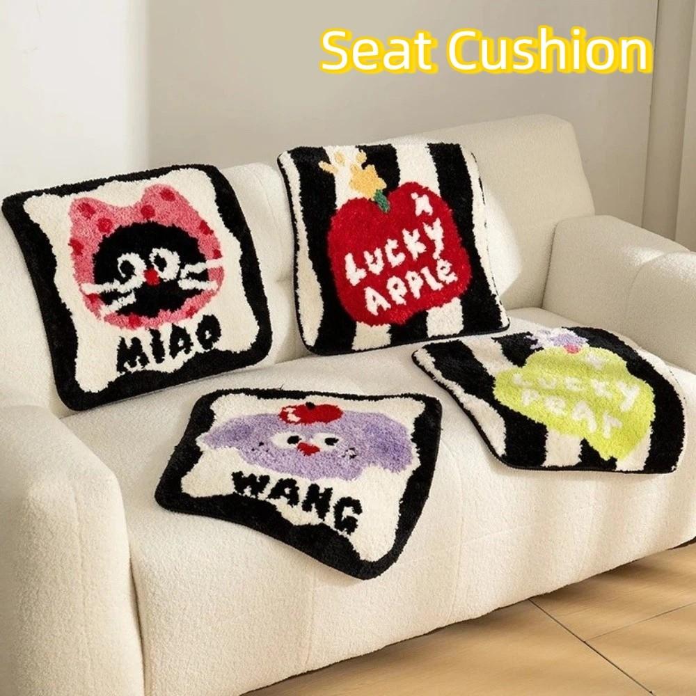 Cartoon Pattern Chair Pad Thickened Sofa Cushion Plush Cushion Office Mat  Car Seat