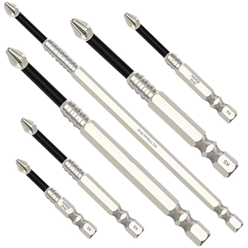 Набор из 6 высокомагнитных отверток, 25+50+65+70+90+150 мм (5шт(25+50+65+75+100мм)) 6PCS(50+65+75+100+120+150