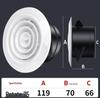ABS Round Air Ventilation Duct: Indoor Fresh Air, White Exhaust Air Intake