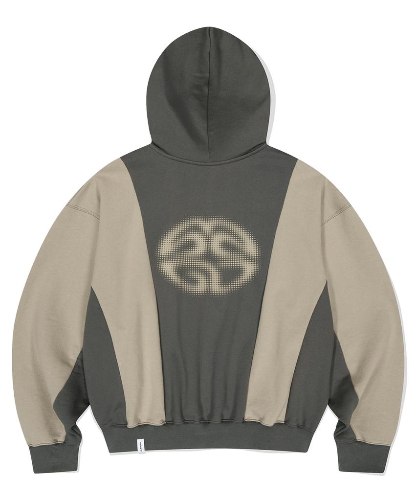 Mahagrid Eclipse Logo Hood Zip-Up Khaki(Mg2Esmm412A)