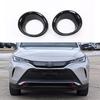 For Toyota Venza 2021-2024 Glossy Black Front Fog Light Lamp Frame Cover