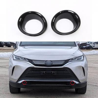 Για Toyota Venza 2021-2024 Μαύρο Γυαλιστερό Πλαίσιο Καλύμματος Φώτων Ομίχλης Εμπρός
