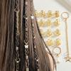 Dorasu Haarperlen, 56-teiliges Set, Haarschmuck zum Flechten, Schmetterling, Herz, Gold und Silber, für Kinder, Hip Hop, Hochzeiten, DIY und Basteln,