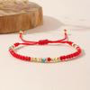 Crystal Beads Bracelets For Women Men Simple Handmade Woven Demon Red Black Rope Chain Bangle Lucky Jewelry