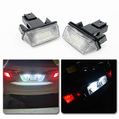 Toyota Corolla E150 Verso Auris Hatchback E15 Avensis T270 Plaka Lambası için 2 adet LED Plaka Lambası