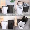 Small Household Trash Can Plastic Waste Paper Basket for Study Kitchen Living Room Toilet Compact Elegant Design Garbage