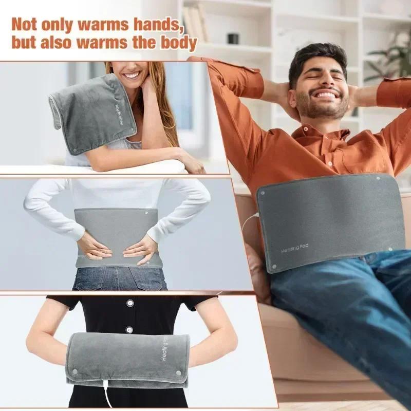 Portable Heating Pad Electric Hands/Feet Warmer Fast Heated Lumbar Leg Heating Blanket Washable Super Soft Pad Usb Power