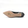 Unisa Women's JALED Kitten Heel Pointed Pumps, Black, Size 24.5cm, 2E