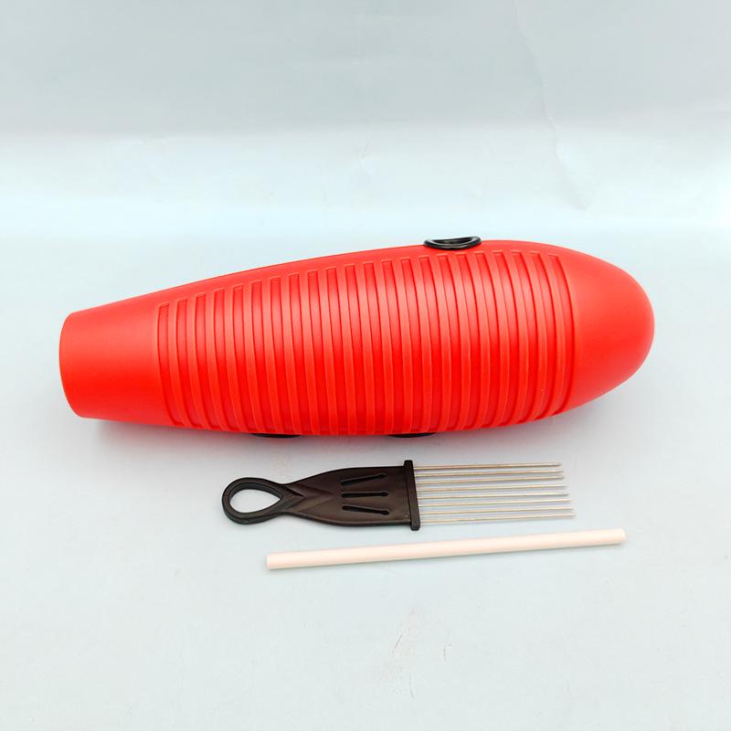 Orff Percussion Instruments: Scraping Tube Frog Croaker for Kindergarten – Plastic Material красный