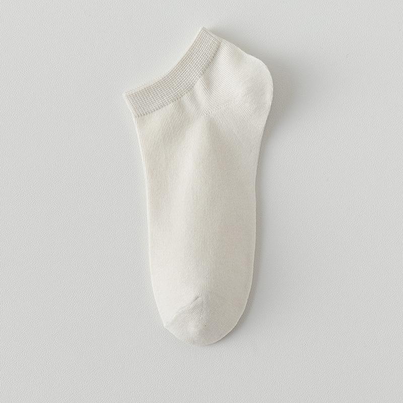 Women's Socks, Summer Thin, Casual, Shallow Breathable Socks, Summer Black and White Women's Boat Socks