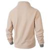 Men's Casual Solid-color Stand-up Collar Pullover, One-third Zipper Long-sleeved Men's Fleece Thickened Warm Sweatshirt