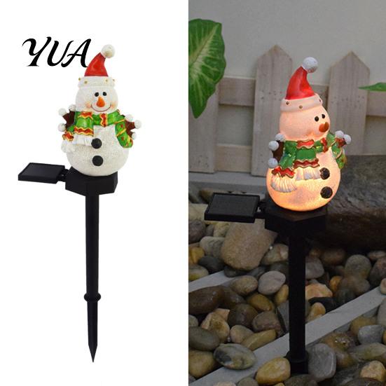 Waterproof Landscape Lighting Solar Garden Stake Light, Christmas Outdoor LED Lamp with Warm Powered Decor Glow, Decorative for Lawn Patio