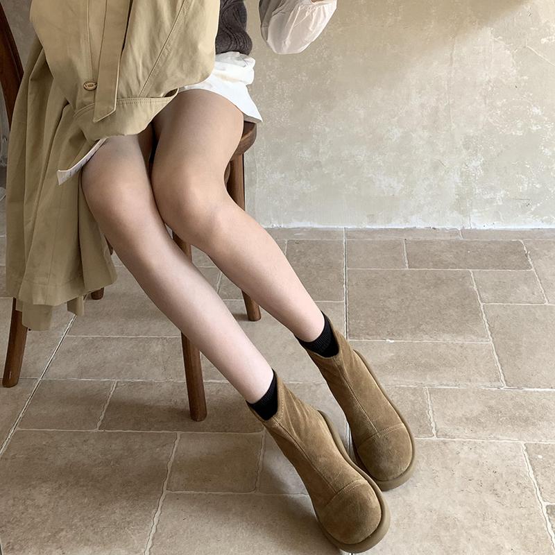 Fashion Designer Vintage Women Ankle Boots Fashion Soft Sole Short Booties Ladies Casaul Round Toe Shoes