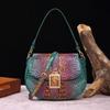 New Fashionable Alligator Pattern Shoulder Bag High-quality Retro Handbag All Match Women's Armpit Swagger Bags