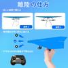 HAWK'S WORK RC Paper Airplane, Remote Control Airplane Kit with Colored Paper, Super Easy Flying Toy for Kids, DIY STEM Kit (Birdy X 2.0)