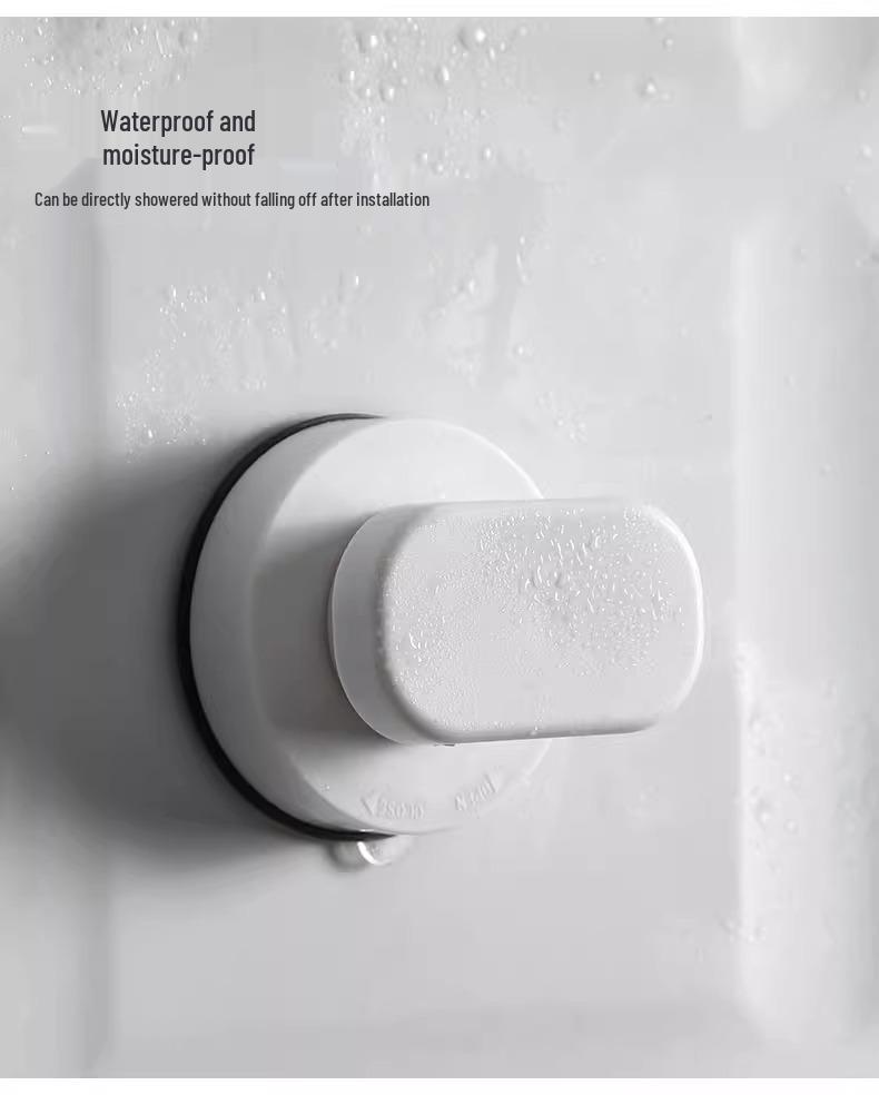 Self-Adhesive Suction Cup Glass Door Handle for Sliding Doors, Cabinets, Drawers, Wardrobes, and Refrigerators