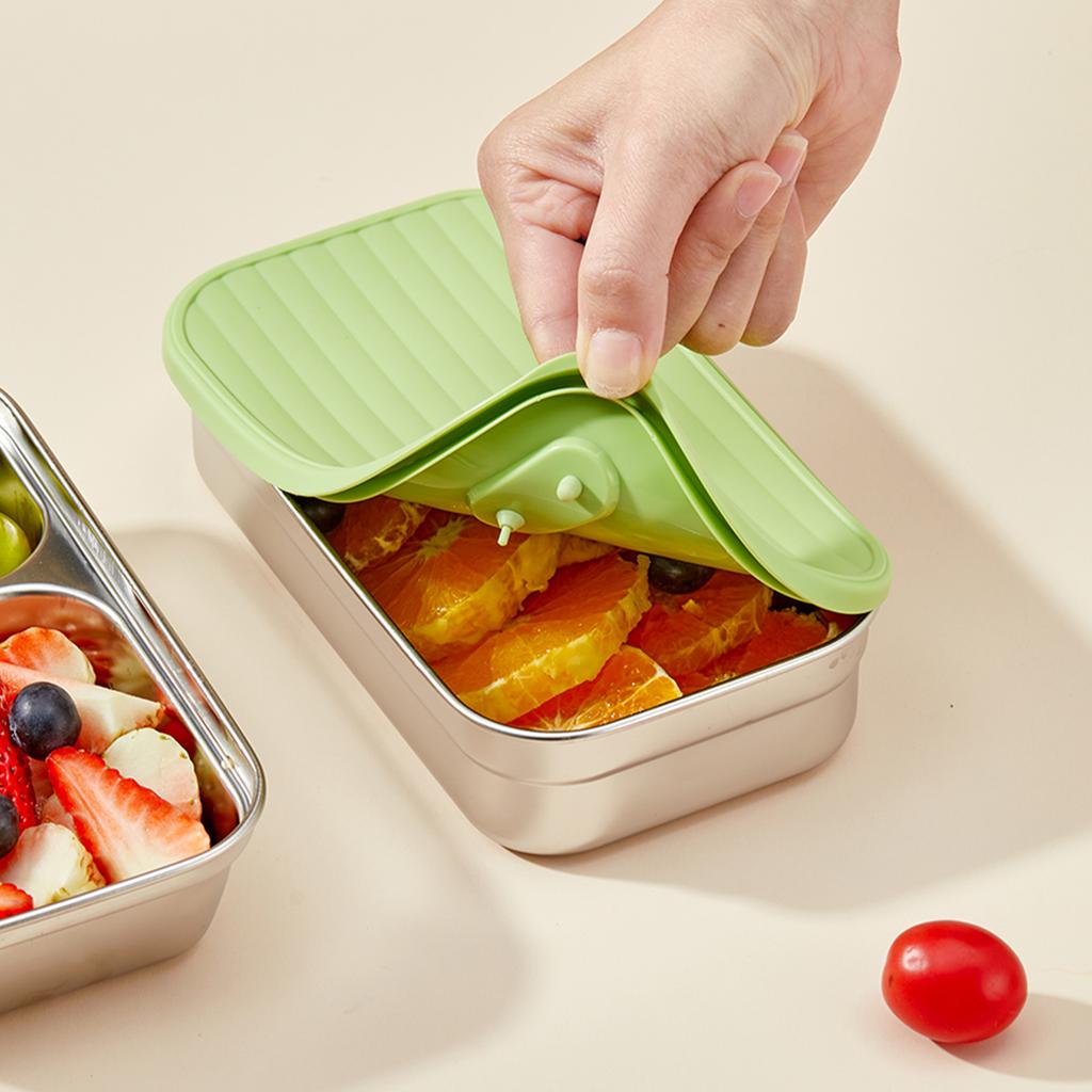 New Portable 304 Stainless Steel Lunch Box Travel Picnic Sealed Leak Proof Fruit Salad Bento Box For Student Adult