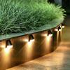 4 Pack Led Solar Deck Lights Outdoor Waterproof Step Lights Auto On/Off Fence Lamp For Stairs Step Railing Yard Patio