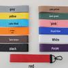Personalized Solid Color Woven Ribbon Keychain with Tassel - Perfect for School Bags and Backpacks.