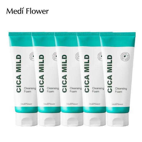 Medi Flower Cica Mild Low-Irritation Cleansing Foam 150mlx5