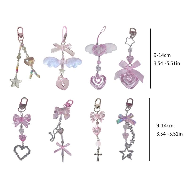 Phone Lanyard Fashionable Keychain Pendant for Mobile Device Eye Catching Keyring Colorful Key Chain Charm Accessory