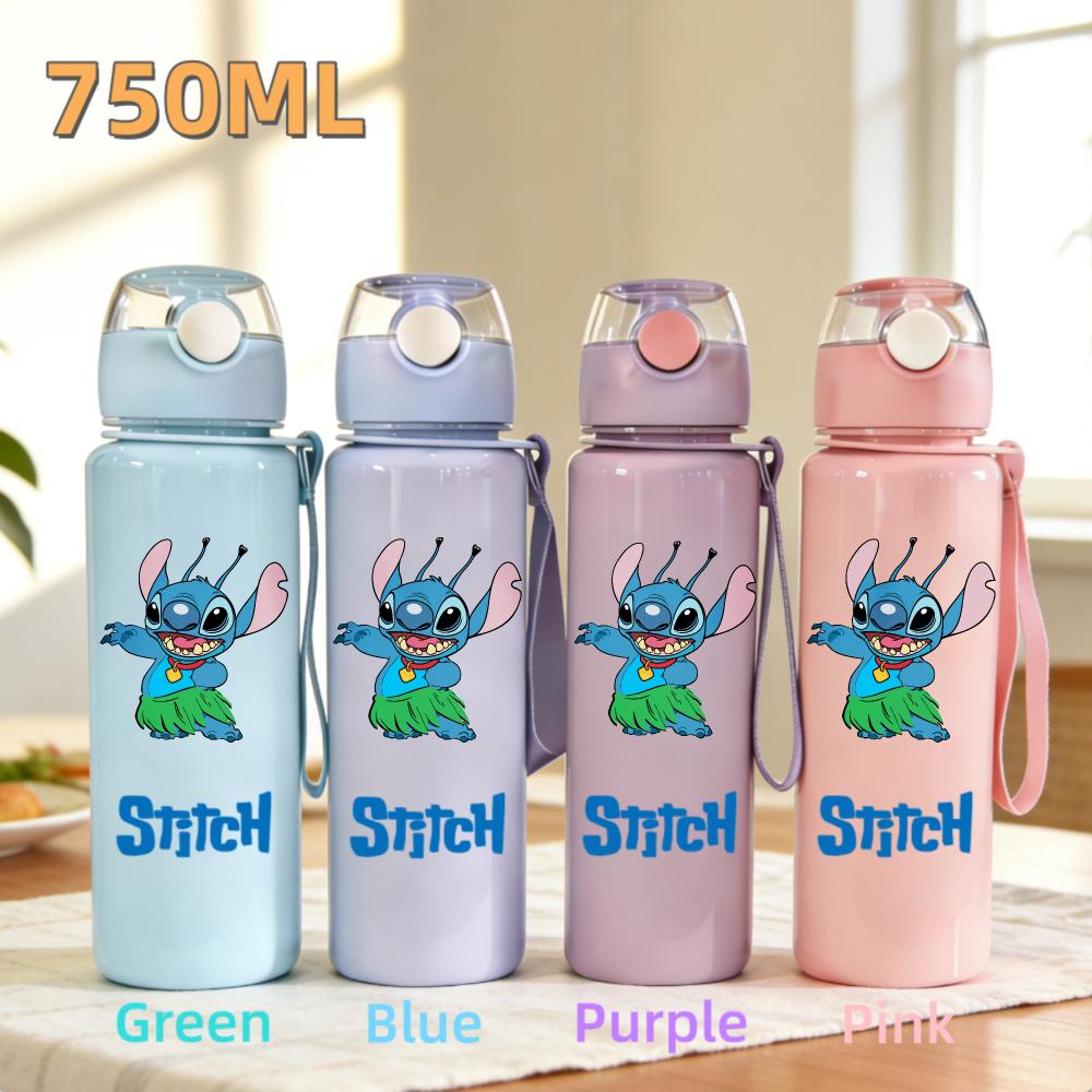 Cute And Charming Stitch Water Bottle 800ml Children 304 stainless steel thermos cup Girls Boys Sports Mug School Office Attachment Present