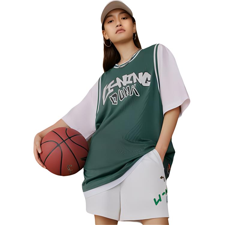 Li Ning Sportmode Kollektion T-Shirt Unisex Türkis AHST573-3