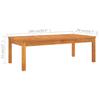 9 Piece Garden Lounge Set with Cream Cushions Solid Acacia Wood