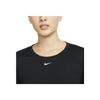 Nike Breathable Quick-Dry Solid Color Logo Round Neck Long Sleeve Drop Shoulder T-Shirt Women T-Shirt Black DD0642-010
