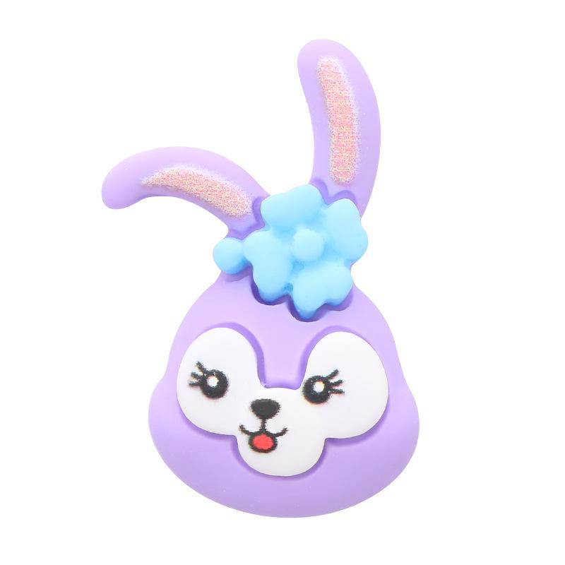 DIY Cartoon Ballet Rabbit Resin Accessories: Phone Case, Hair Clip, Water Cup, Crocs, and Fridge Magnet