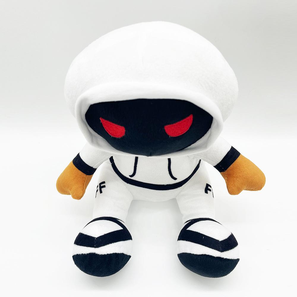 Roblox Foltyn Family Plush Toy White Hooded Stuffed Figure Game Peripheral Soft Plush Doll Gift For Kids Game Fans Room Decor