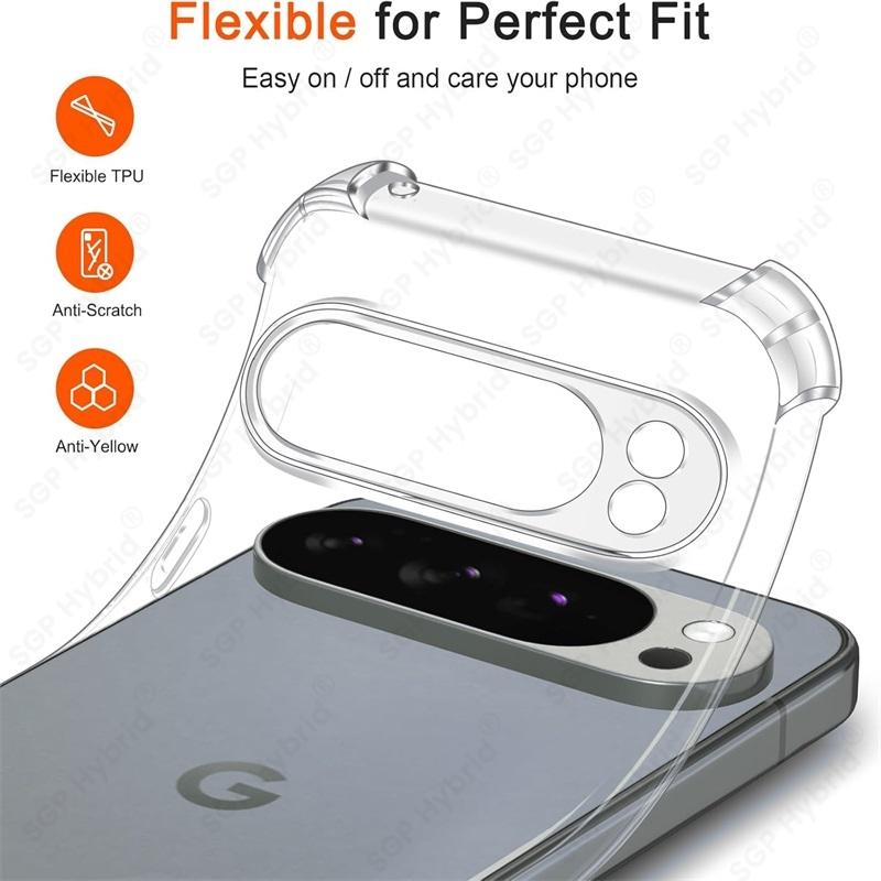 Silicone Soft Ultra Thin Case For Google Pixel 10 Pro XL 5G Clear Shell Transparent Back Cover On Pixe10 Pixle 10 ProXL 10ProXL