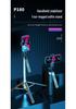 P180 Bluetooth Selfie-Stick: Handheld Stabilisator Stativ mit Fülllicht für Handy & Kamera.