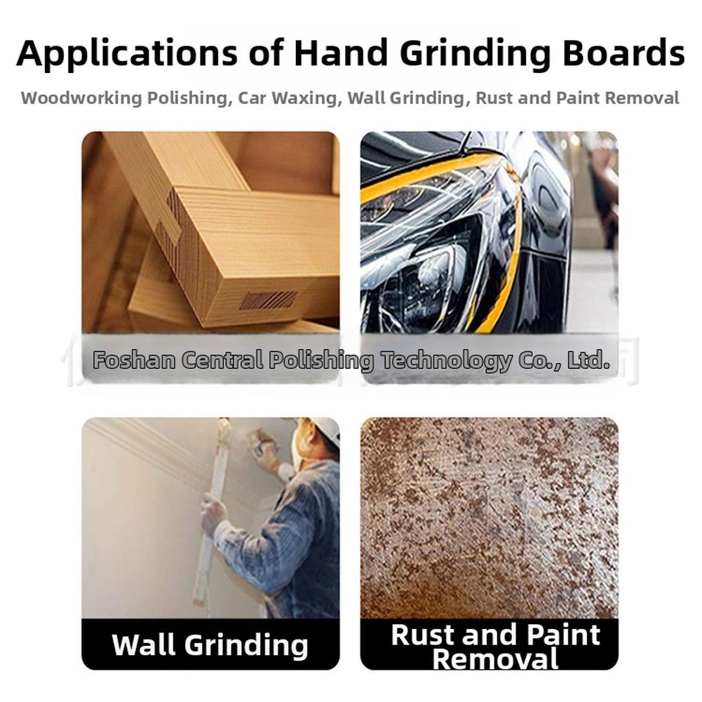 1pc Dry Grinding Hand Push Board Car Putty Ash Hand Planer Rectangular Vacuum Sandpaper Grinding Ash Board Body Repair Tool