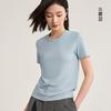 Tencel wool short-sleeved top is popular in women's summer, cool and bacteriostatic, with a small flying sleeve T-shirt inside.