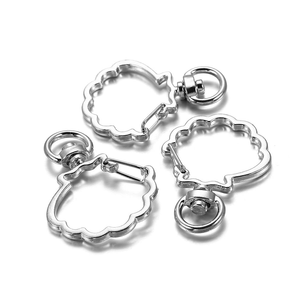 10pcs Cat Heart Snap Hook Trigger Clips Buckles for Keychain Lobster Lobster Clasp Hooks for Key Ring Clasp Jewelry Accessories