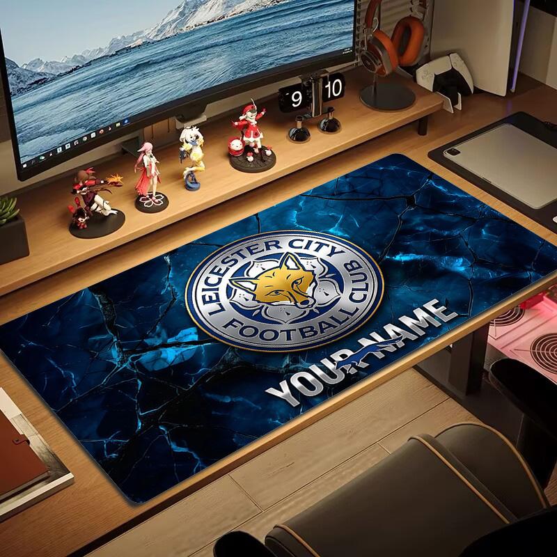 Leicester City Football Club Print Cushion Non-slip Laptop Tablet Big Mousepad XXL Mat Mini PC Playmat With Lock edge
