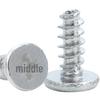 304 Stainless Steel CB Cross Self-Tapping Flat Head Screws M2.6/M3/M4/M5